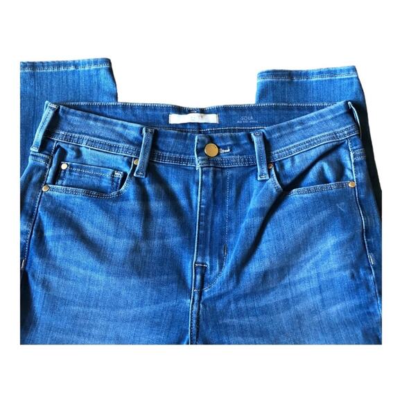 Fidelity Sola NWT Mid Rise Raw Edge Step Hem Ankle Jeans, Perfidia Wash, 28 - Picture 7 of 14